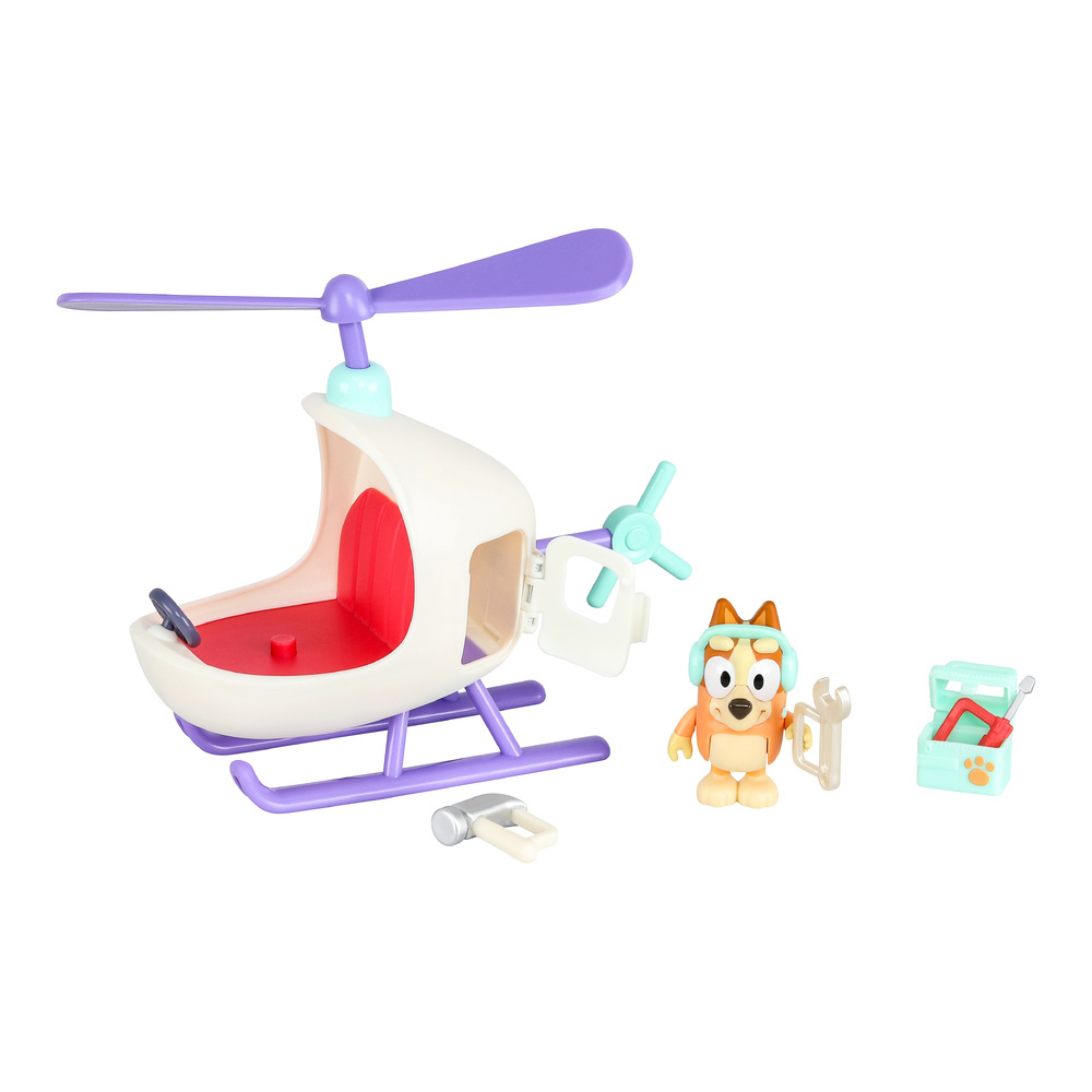 Bluey Bingo's Helicopter Toy Vehicle & Figure