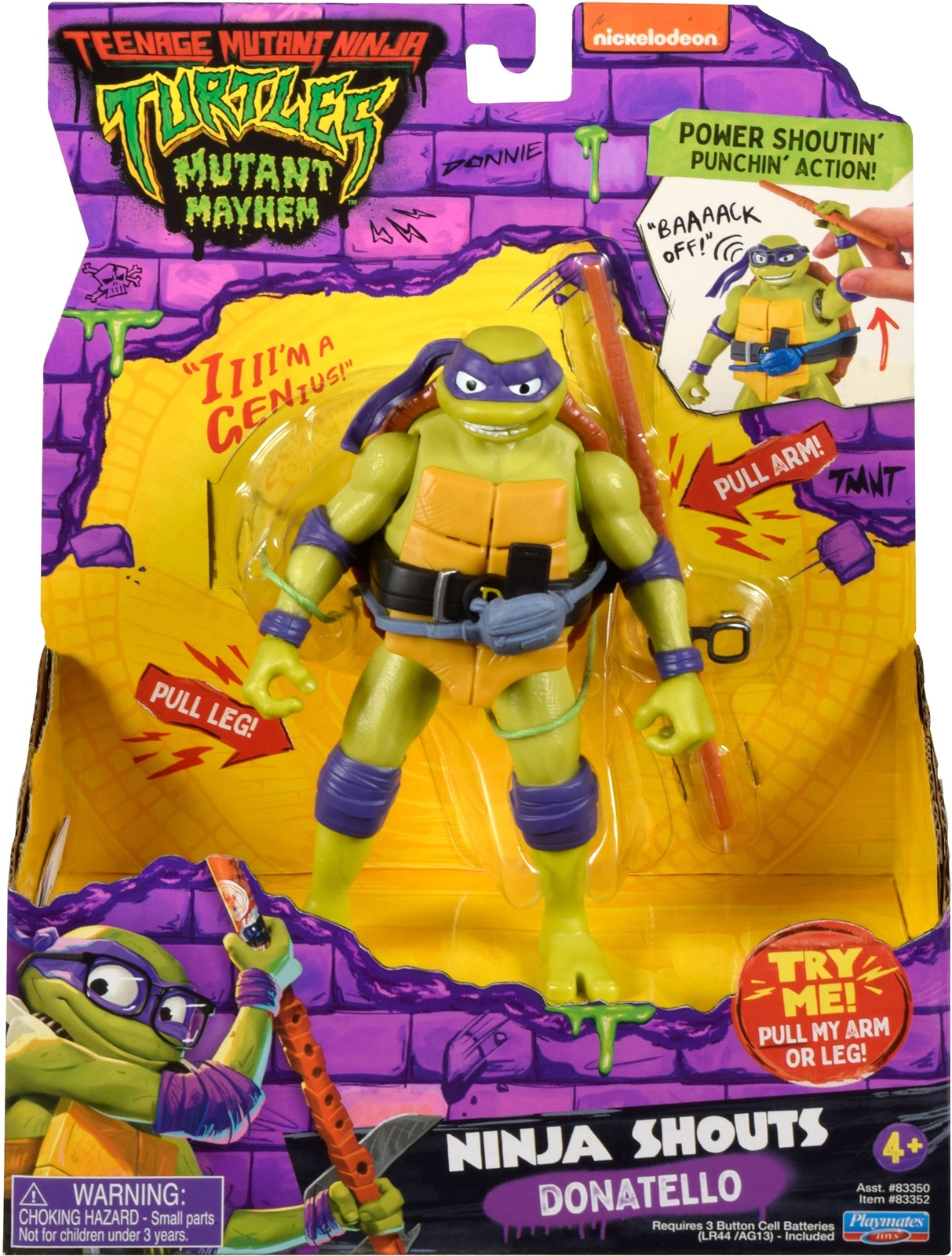 Teenage Mutant Ninja Turtles: Mutant Mayhem 5.5” Donatello Deluxe Ninja ...