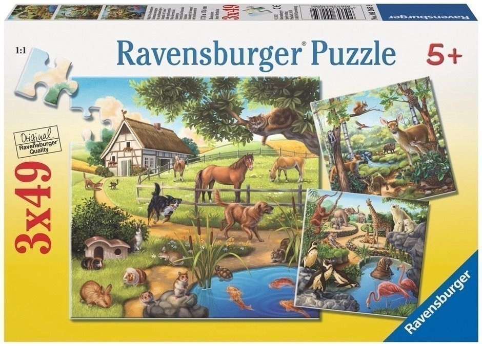 Ravensburger Ocean Life 3 x 49 Piece Puzzle