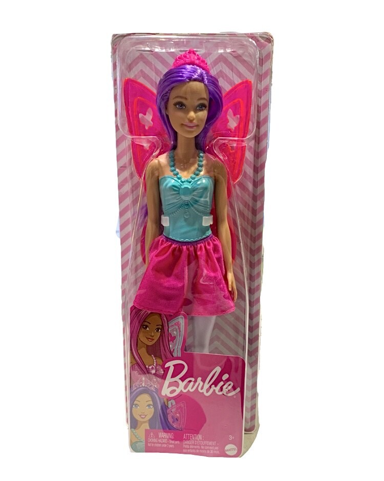 Barbie Dreamtopia Fairy Doll Purple Hair Pink Wings