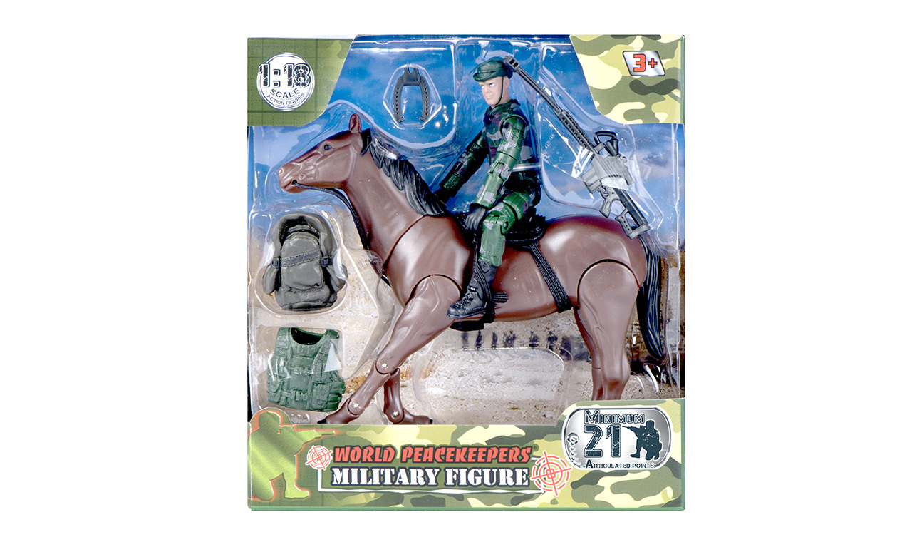 World Peacekeepers Military Figure Assorted 1:18 Scale - Horse