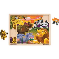 Melissa & Doug African Plains 24pc Wooden Jigsaw Puzzle MND2937