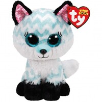 Ty Beanie Boos Regular ATLAS Fox Aqua Chevron TY36368