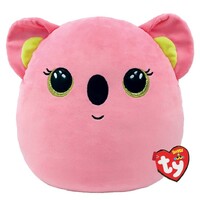 TY Squishy Beanies 25cm POPPY Pink Koala Squish TY39226