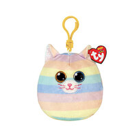 TY Clip Squishy Beanies HEATHER Cat TY39561