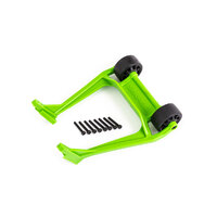 Traxxas Wheelie bar, green (assembled)/ 3x20 CS (8) 9576G