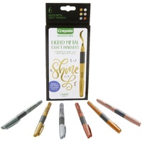 Crayola Signature Liquid Metal Craft Markers 6pk 586702