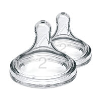 Dr Brown's Level 2 Wide Neck Bottle Nipples 2pk WN2201