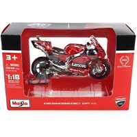 Maisto Motorcycles Moto GP 2022 Ducati Lenovo Team Miller or Bagnaia 1:18 Scale 46236391