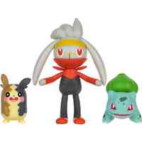 Pokemon Battle Figure 3pk - Morpeko + Raboot + Bulbasaur PKW3055