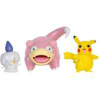 Pokemon Battle Figure 3pk - Slowpoke + Litwick + Pikachu PKW3056