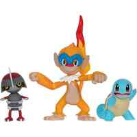 Pokemon Battle Figure 3pk - Pawniard + Monferno + Squirtle PKW3058