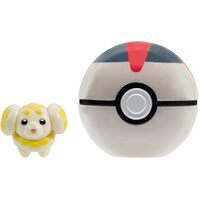 Pokemon Clip 'N' Go Fidough Figurine + Timer Ball 95057