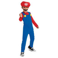 Disguise Nintendo Mario Fancy Dress Up Costume S (4-6) 1499399