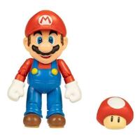 Nintendo Super Mario 4" Figure MARIO with Super Mushroom 68518