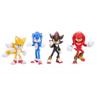 Sonic the Hedgehog Sonic 3 Movie 5" Figure 4 Pack Set 424104