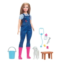 Barbie You Can Be Anything Livestock Veterinarian Doll and Playset MATHRG41