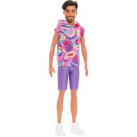 Barbie Fashionistas Ken Doll #227 Brunette Fashion Doll With Totally Hair-Inspired Look 65th Anniversary DWK44