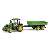 Bruder John Deere 5115M Tractor & Dual Axle Tipping Trailer 02108