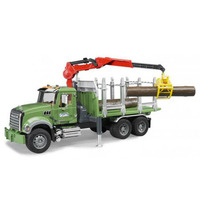 Bruder MACK Granite Timber Truck with Crane and Logs 02824