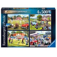 Ravensburger Happy Days No 7, Favourite Pastimes 4x500pc Puzzle 17633