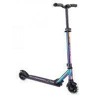 Globber Flow Element Scooter With Lights - Neochrome w Black Deck 721-401