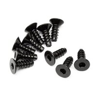 HPI TP. Flat Head Screw M3x8mm (Hex Socket/10pcs) [94303]