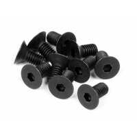 HPI Racing Flat Head Screw M3x6mm (Hex Socket/10pcs) [Z081]