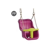 Baby Seat Luxe With Ropes Purple/Lime