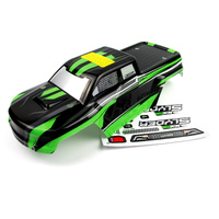 BlackZon Slyder MT Body (black/green) [540039]