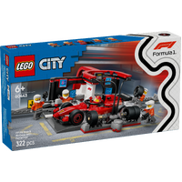 LEGO City F1 Pit Stop & Pit Crew with Ferrari Car 60443