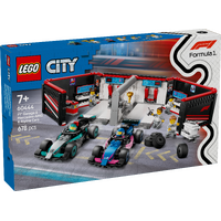 LEGO City F1 Garage & Mercedes-AMG & Alpine Cars 60444