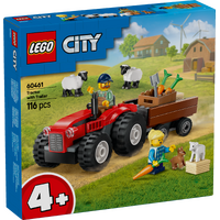 LEGO City Red Farm Tractor with Trailer 60461