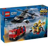 LEGO City Helicopter, Fire Engine & Submarine Remix 60462