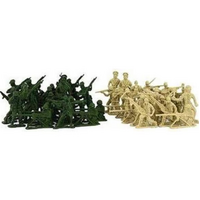 Plastic Military Toy Soldiers in Bag AA040357