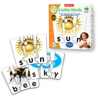 The Learning Journey Match It! 3 Letter Words Puzzle 113653