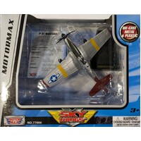 Motor Max Sky Wings 6" Diecast P-51 Mustang 77024