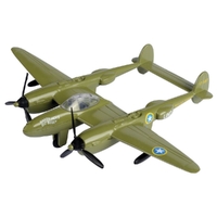 Motor Max Sky Wings 6" Diecast Boeing P-38 Lightning 77025