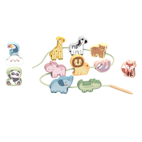 Tooky Toy My Forest Friends Lacing Blocks - Wild Animals TJ003