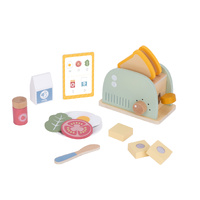 Tooky Toy Wooden Toaster Breakfast Set TJ272