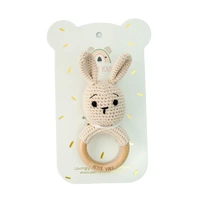 Petite Vous Crochet Ring Rattle - Brodie Bunny