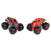 Monster Jam Octon8er vs Crushstation 1:64 Scale Diecast Toy Truck 2pk SM6064128