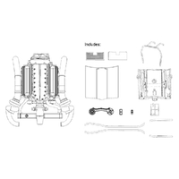 DDA LC/LJ Torana Twin Turbo LS6 Engine 1:24 Scale Model Kit DDA625A