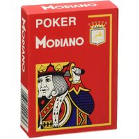 Modiano Texas Poker Hold Em' Jumbo Index Playing Cards Red MOD5464