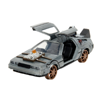 Jada Back to The Future III DeLorean Time Machine (Railroad Wheels) 1:32 Scale Vehicle 34786