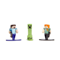 Minecraft Nano MetalFig 3pk (Diecast Action Figures) 35689