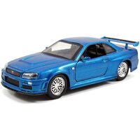 Fast & Furious Jada 2002 Brian's Nissan Skyline GT-R (BNR34) 1:32 Scale Diecast 97185