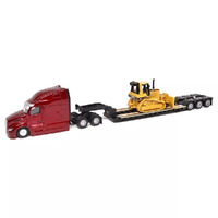 CAT Peterbilt Model 579 UltraLoft Tandem Tractor w/ Lowboy Trailer & Cat D5M Dozer 84419