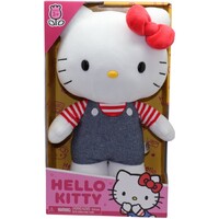 Hello Kitty Medium Plush Blue Denim Overalls 24408