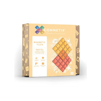 Connetix Magnetic Tiles Pasetel Lemon & Peach Base Plate 2pk